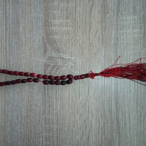 Deep red beaded bracelet